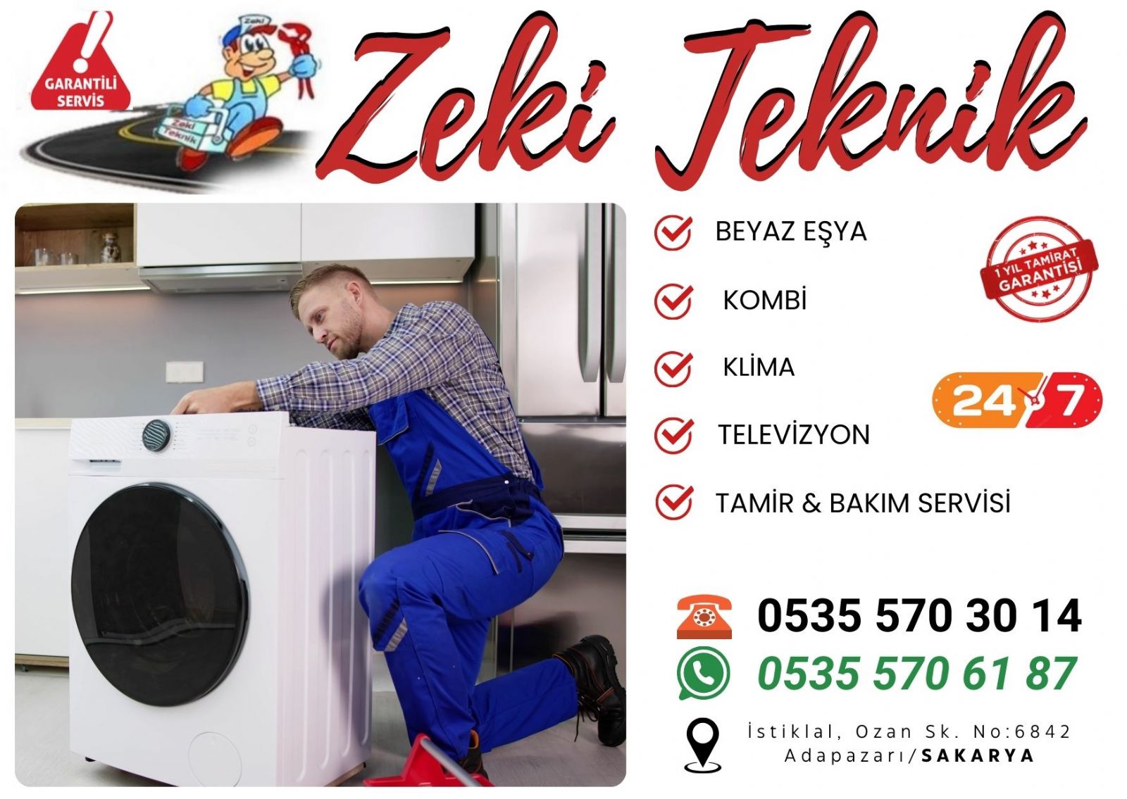 Adapazarı Çamaşır Makinesi Tamircisi
